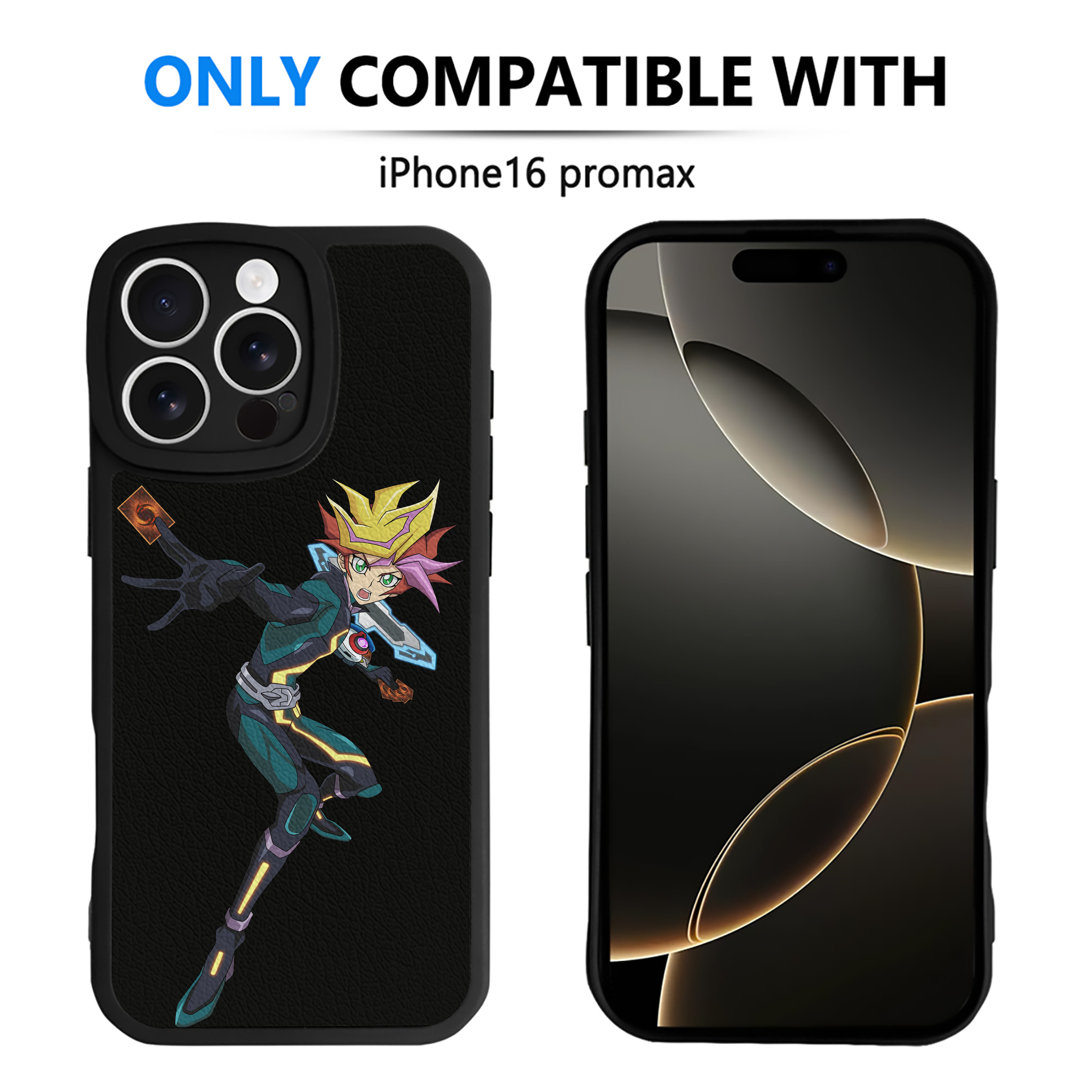 遊☆戯☆王 Yu-Gi-Oh! 【iPhone 16シリーズ対応】シリコンスマホケース（レザー調） 材質：シリコン
